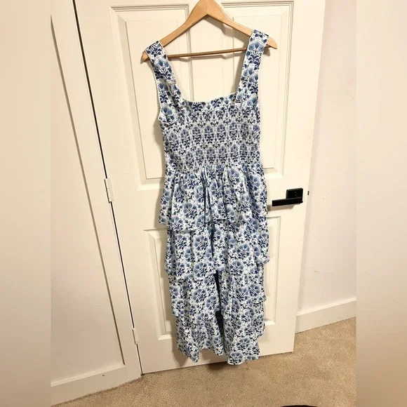 Show Me Your Mumu Tiered Cottom MIDI dress - Picture 8 of 10